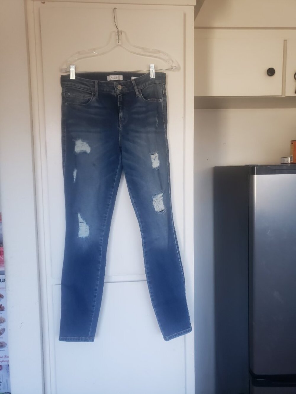 Guess Blue Jeans with Holes Size 29